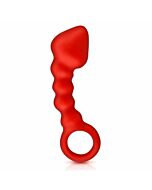 Culo butt plug in sughero 10 cm p-spot rojo