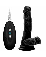 Real rock 002 vibrador 100 realistico negro 18cm