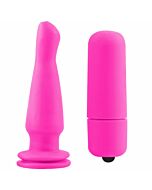 Neon plug anale vibrador rosa 1342cm
