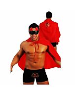 Set boxer Devilfuck + mantello + maschera + crop riding