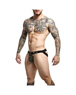DNGEON Chain Jockstrap Verde - Slip con Catena Ultraseducente