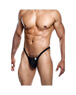Tanga nera con applicazioni di strass - Abbigliamento seducente per serate speciali