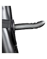 Ouch-Strap-On Curvo Texturizzato 8''/20 cm Metalizzato