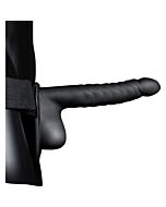 Ouch - Cintura Cava con Testicoli - 8''/21 cm - Nero