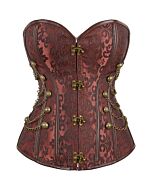 Faiza Marrone - Corset in Acciaio 4XL
