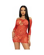 Abito Cuore Mini Rosso