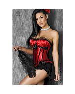 Corset in Raso con Fiocco - Rosso o Nero