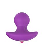 Vibrazioni di Piacere Tappo di Piacere Viola - Vibratore Plug in Silicone con 10 Modalità di Vibrazione