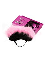 Peluche rosa e nero e maschera marabu