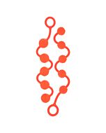 Naranja elegante e perline