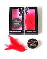 Custodia in polvere commestibile alla fragola