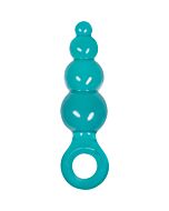Dildo Jolie con increspature medio blu acqua