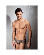 Boxer dorati con stampa leopardata