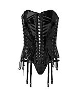 Corsetto stringato nero Avanza