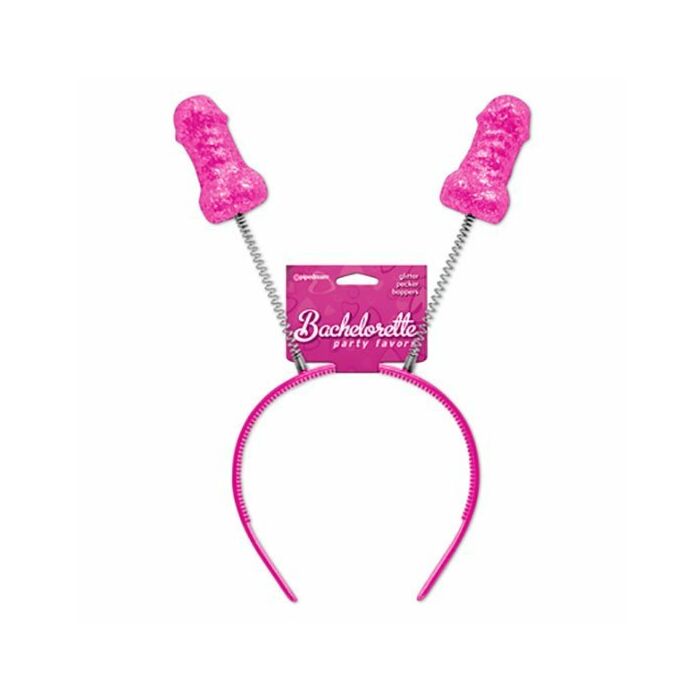 Tiara di addio al nubilato con piume glitterate