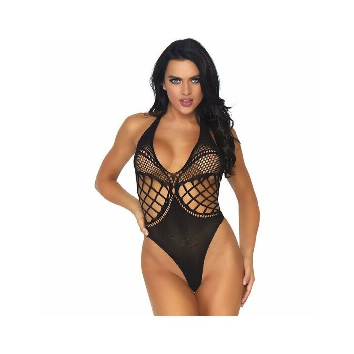 Body halter rosso - nero