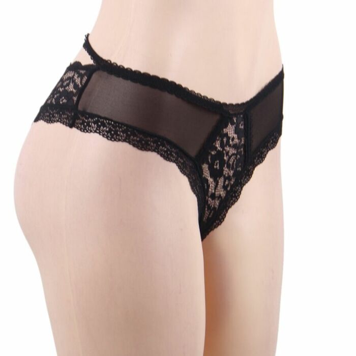 Mutandine di pizzo floreale lingerie Queen s / m