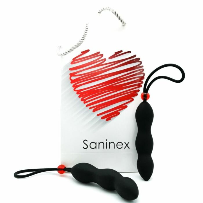 SPINA SANINEX CLIMAX ANALE CON ANILLO PENE NEGRO