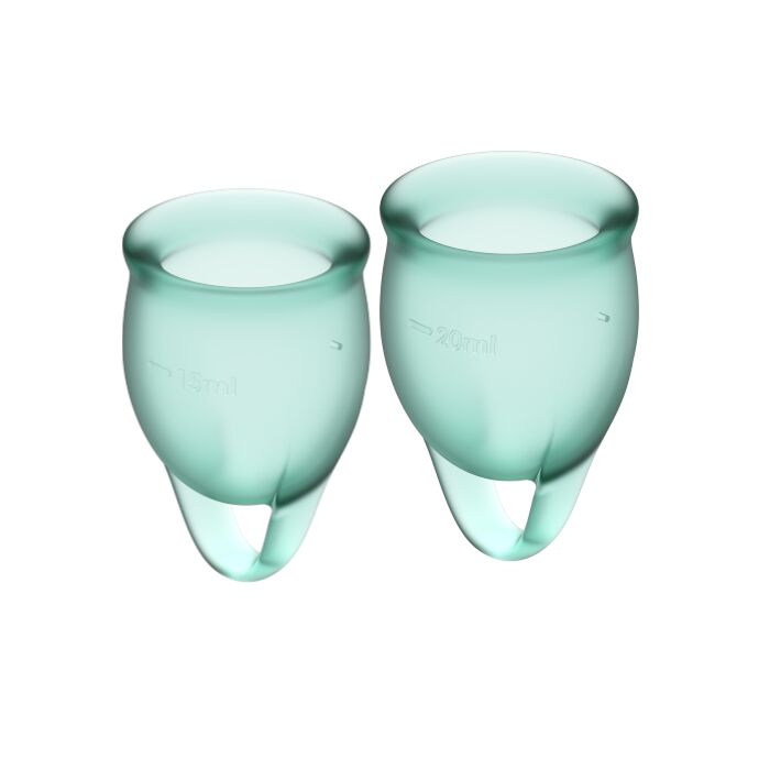 Satisfyer feel fiducioso kit copa mestruale trasparente 15 + 20 ml