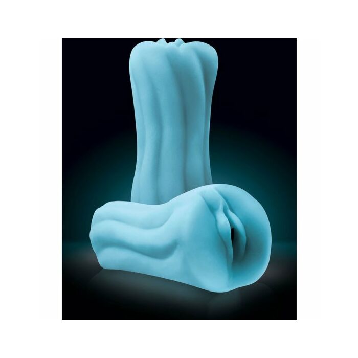 Masturbatore Firefly yoni in silicone per vagina - blu