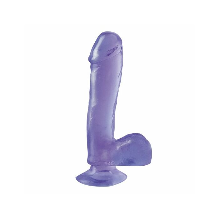 Basix pene de gelatina sucking lila 19 cm