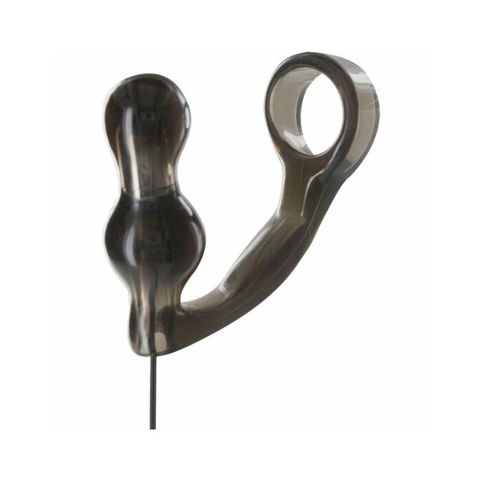 Spina di forza lavoro con anello per pene e manopola trasparente