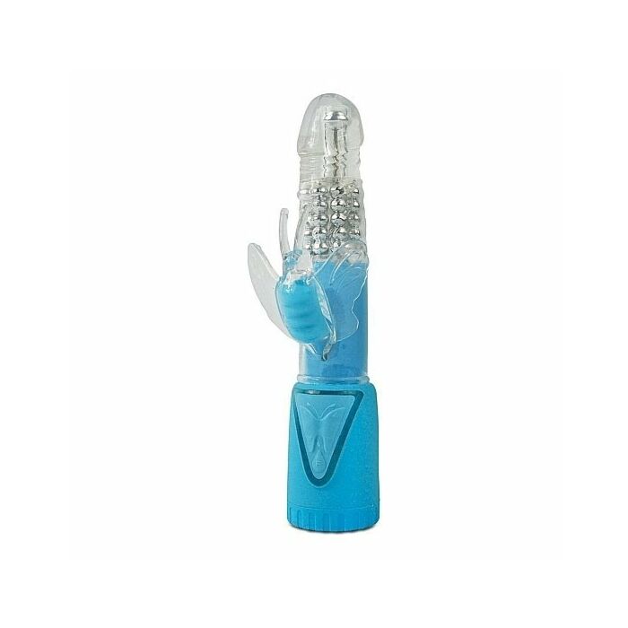 Coniglietto vibrante rotante blu Climax
