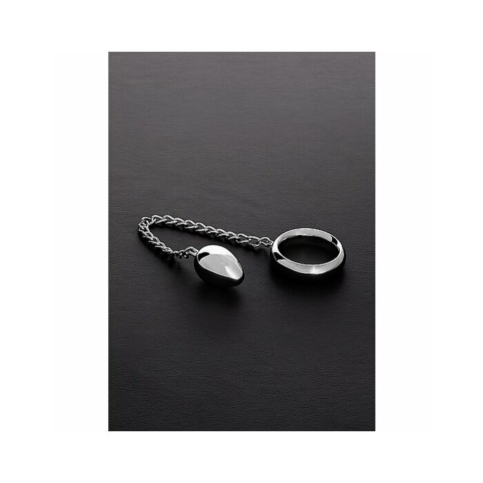 Ciambella c-ring e uovo anale con catena (50 / 50mm)