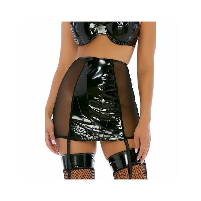 Gonna double take falda mini negro