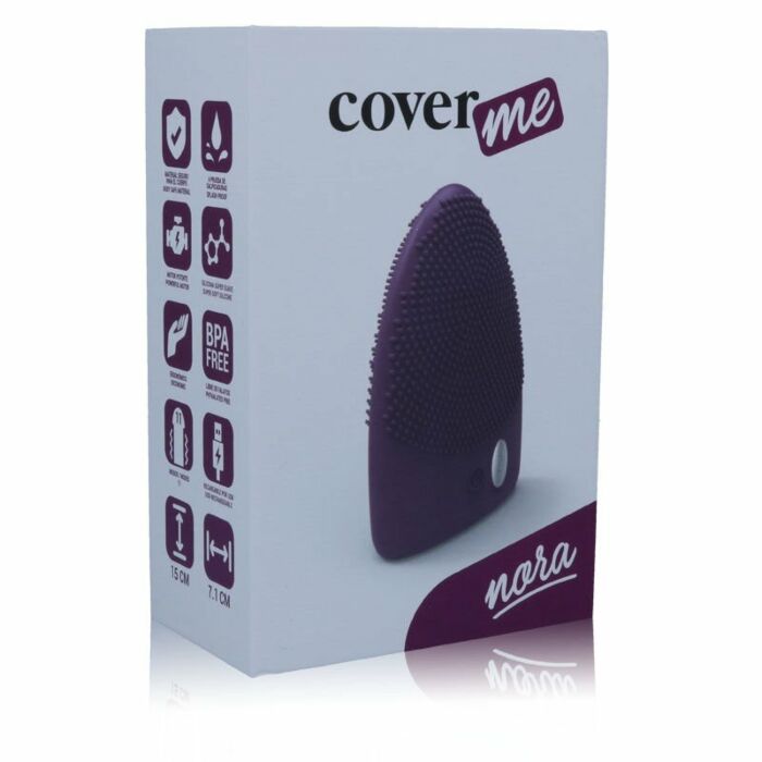 Vibratore in silicone ricaricabile lilla Coverme nora