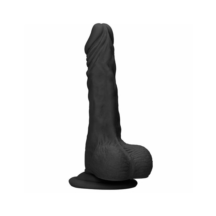Pene realistico con testicoli 25 cm - nero