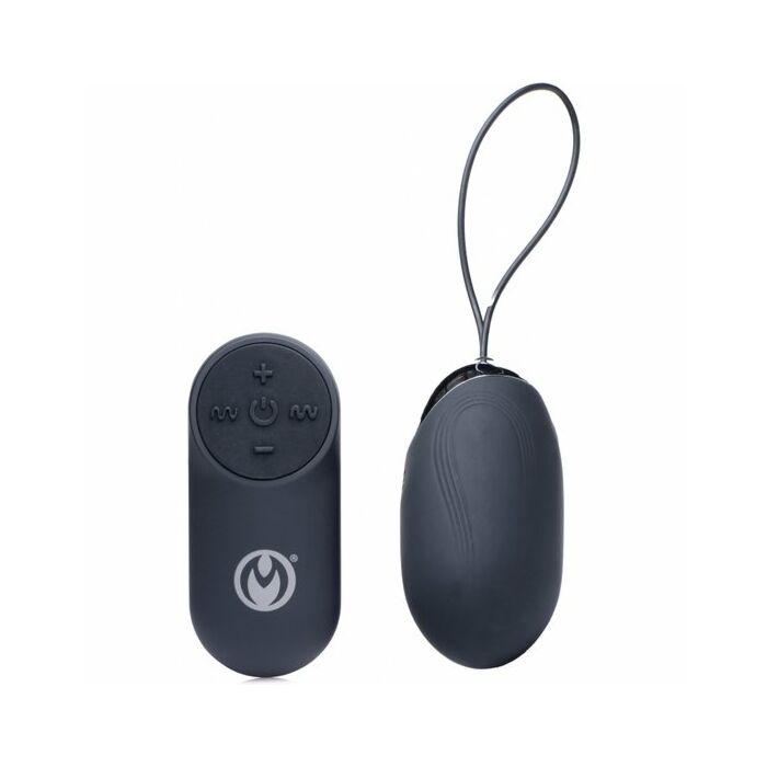 Uovo vibrante in silicone - telecomando tuono 21x - nero