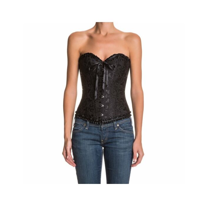 Corsetto Floreale Nero