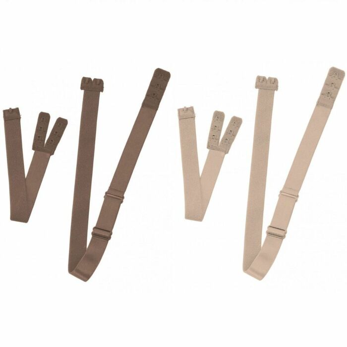 Adattatore reggiseno posteriore beige byebra con 2 ganci