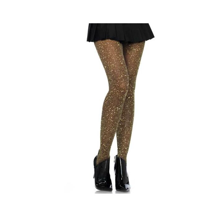 Calze lurex trasparenti nero / oro Leg avenue