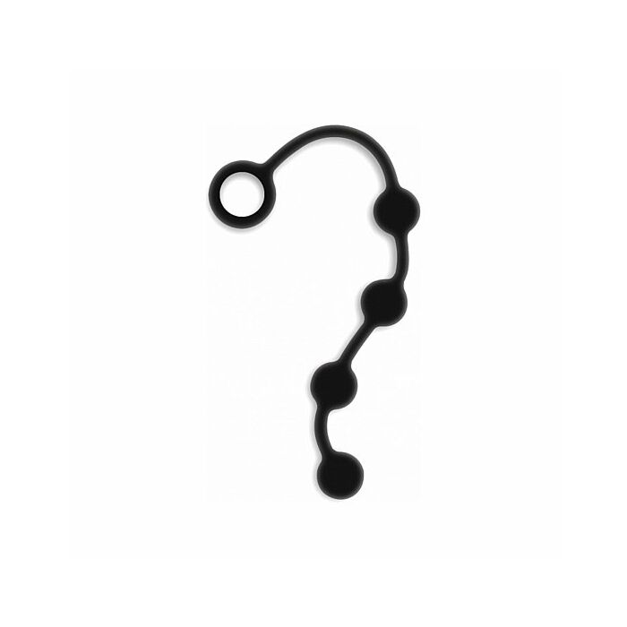 Branelli anali in silicone Excite - neri