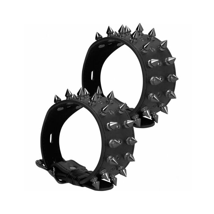 Ahia! teschi e ossa - polsini alla caviglia a spillo - neri