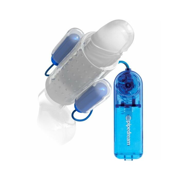 Vibration Dual Penis Cover - Blue