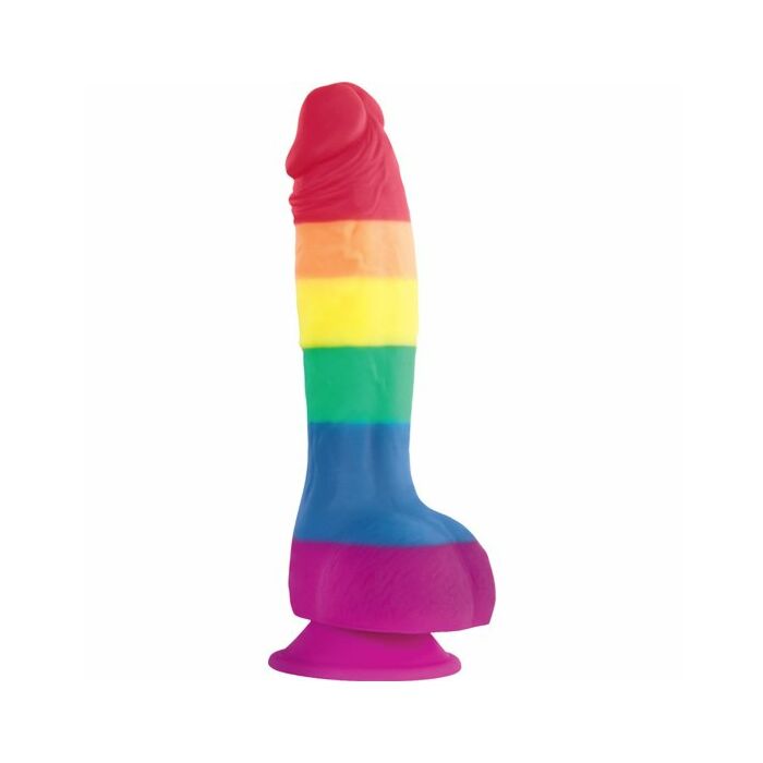 Edizione colori orgoglio pene silicona 15cm