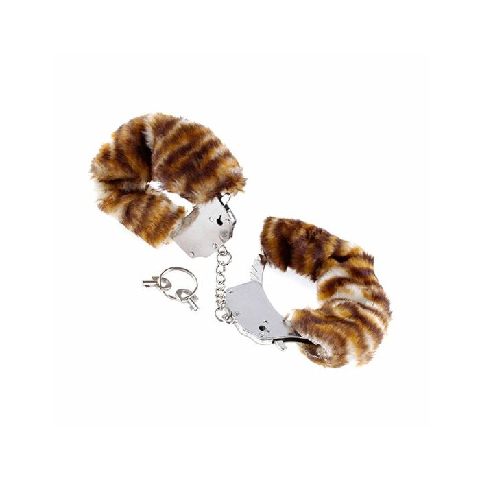 Manette con stampa tigre fantasia fetish