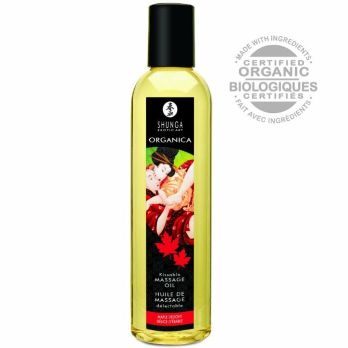 Olio da massaggio erotico biologico Shunga Maple Delight
