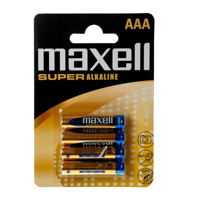 Maxell pila super alcalina aaa lr03 blister * 4