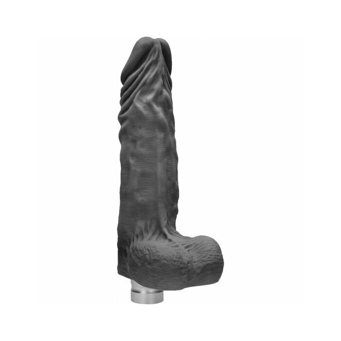 Pene vibrante realistico 25 cm - nero
