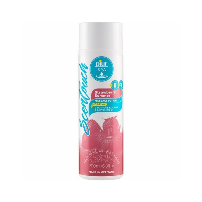 Pjur spa gel per massaggio con scentouch alla fragola 200 ml