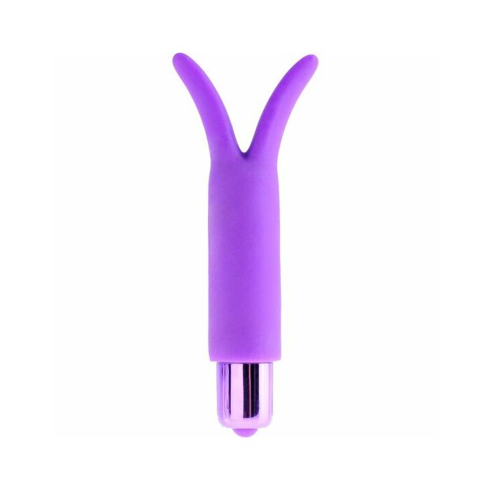 Vibratore in silicone con vibrazione divertente - viola