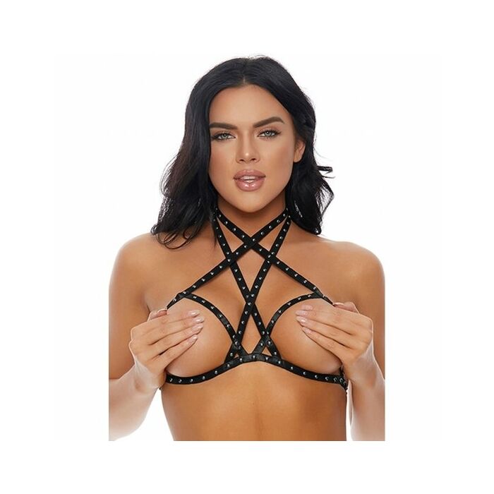 Stud me down reggiseno con borchie argento