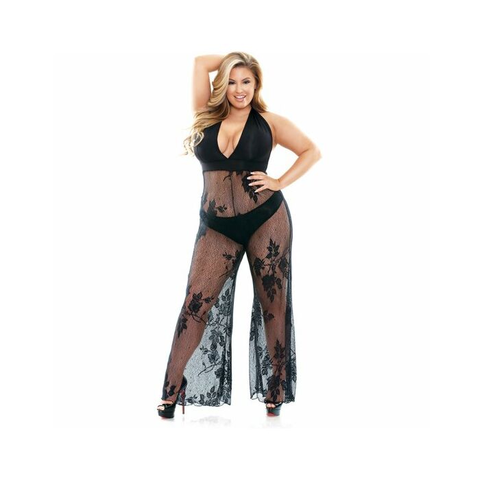 Tuta nicki in pizzo floreale