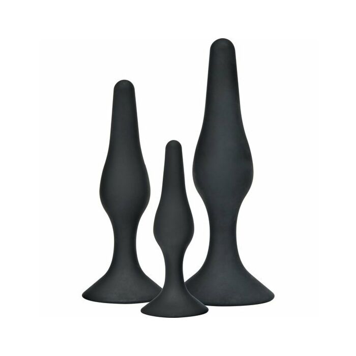 Kit compagni Curvy 3 tappi silicona negro