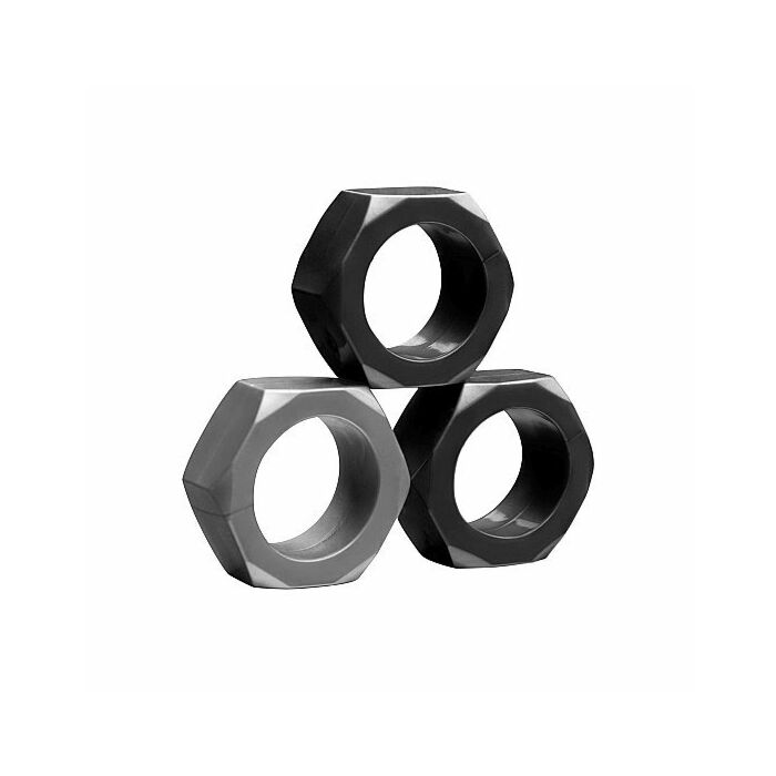 Kit 3 anelli per pene in silicone