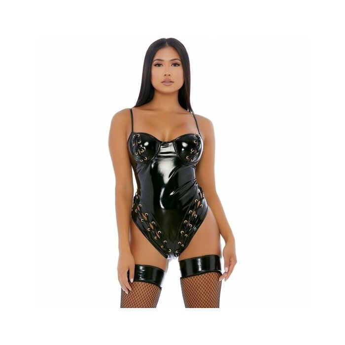 Orsetto stringato - body cuero